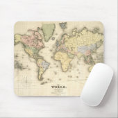 Die Welt auf Mercators Projektion | 1840 Mousepad (Mit Mouse)