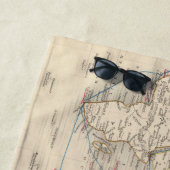 Die Welt auf Mercators Projektion Strandtuch (Beispiel)