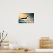 Die Welt aus einer anderen Perspektive betrachten Poster (Küche)