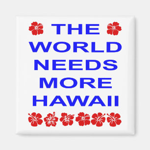 Die Welt benötigt mehr Hawaii-Farbe Magnet
