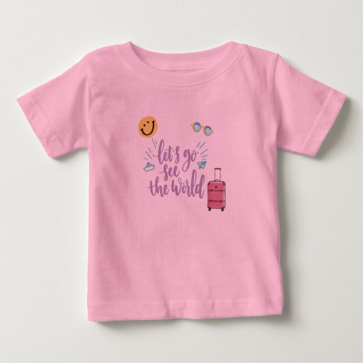 Die Welt bereisen Baby T-shirt (Vorderseite)