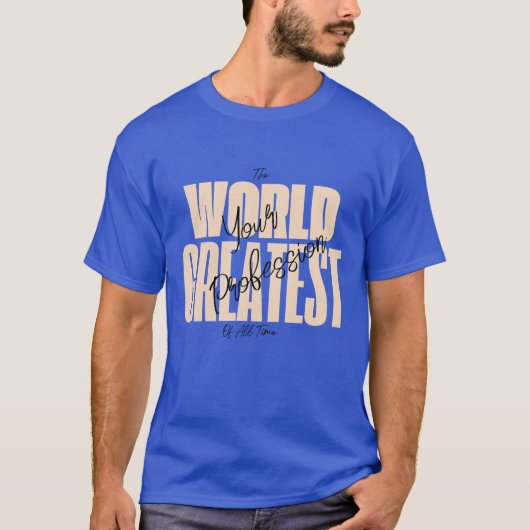 Die Welt Bestes Blau T-Shirt (Vorderseite)