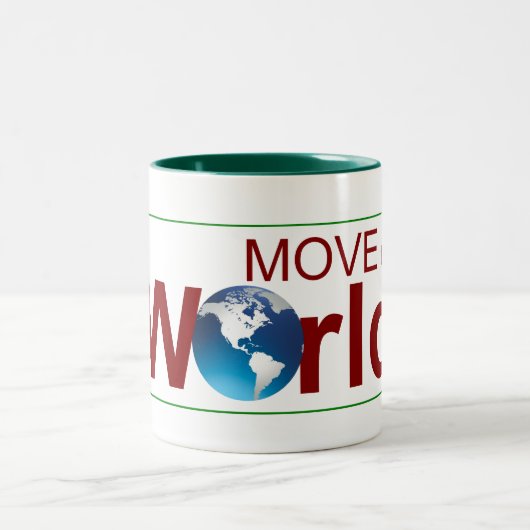 Die Welt bewegen - Tasse (Mittel)