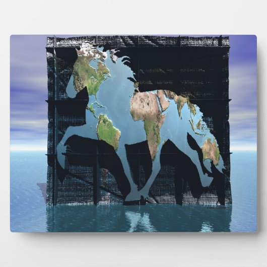 Die Welt bewundern Fotoplatte (Vorderseite)