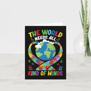Die Welt braucht alle Arten von Minds Neurodität Karte