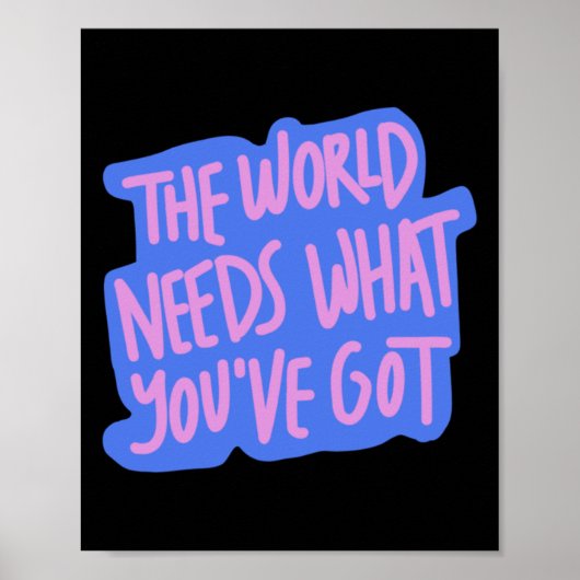 Die Welt braucht dich 1 Poster (Vorne)