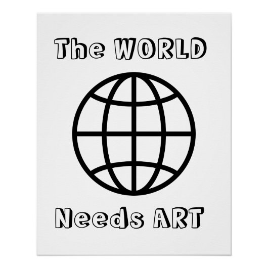 Die Welt braucht Kunst,  Poster (Vorderseite)