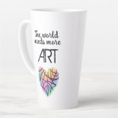 Die Welt braucht mehr Kunst Milchtasse (Linke Ecke)