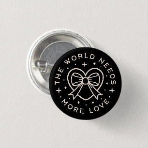 Die Welt braucht mehr Liebe Gütezeichen Button