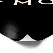 Die Welt braucht mehr Liebe Gütezeichen schwarz Poster (Ecke)