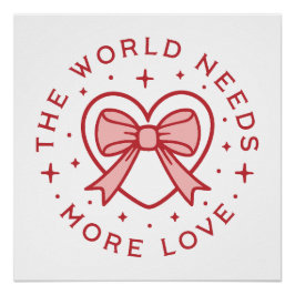Die Welt braucht mehr Liebe, Preppy Poster