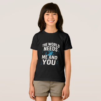 DIE WELT BRAUCHT MICH UND DICH Tri-Blend SHIRT
