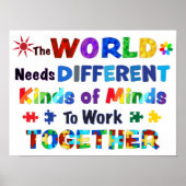 Die Welt braucht verschiedene Arten von Minds Poster (Vorne)