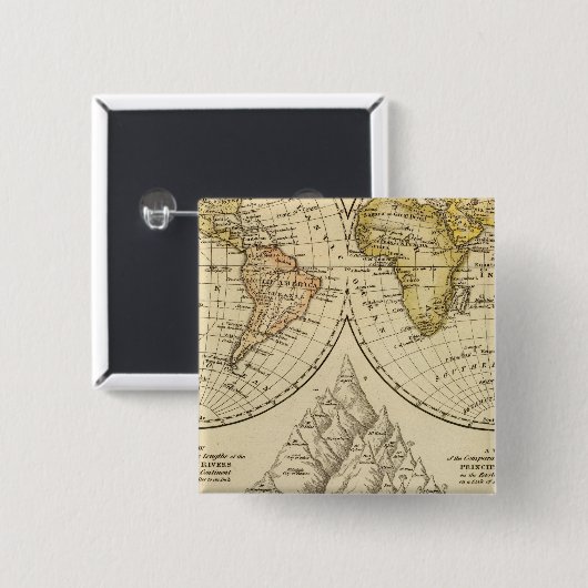 Die Welt Button (Vorne & Hinten)