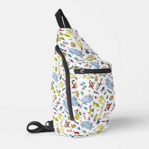 Die Welt der Dr. Seuss-Muster Crossbody Bag
