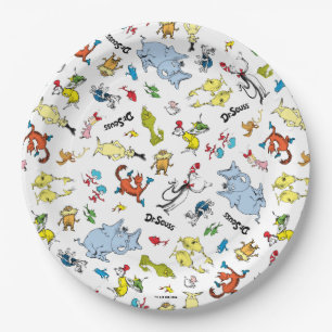 Die Welt der Dr. Seuss-Muster Pappteller