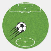 Die Welt der Fußball-Sticker Runder Aufkleber (Vorderseite)