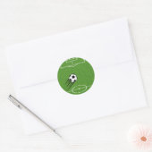 Die Welt der Fußball-Sticker Runder Aufkleber (Umschlag)