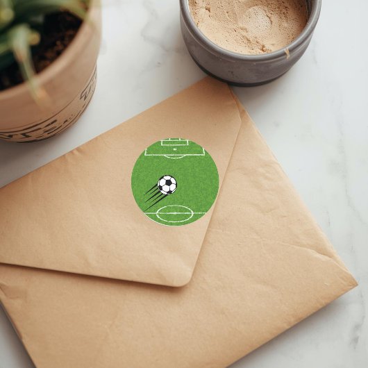 Die Welt der Fußball-Sticker Runder Aufkleber