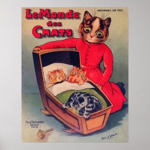 Die Welt der Katzen, Louis Wain Poster