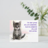 Die Welt der Kinder Postkarte (Stehend Vorderseite)