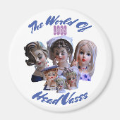 Die Welt der Lady Head Vases Magnet (Vorne)