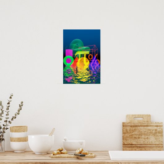 Die Welt der Mathematik Poster (Küche)