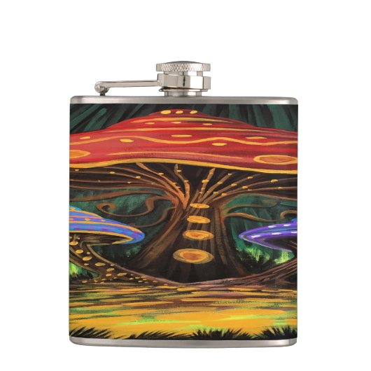 Die Welt der Pilze Flachmann (Vorderseite)