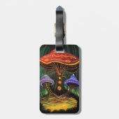Die Welt der Pilze Gepäckanhänger (Rückseite vertikal)