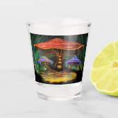 Die Welt der Pilze Schnapsglas (Vorderseite)