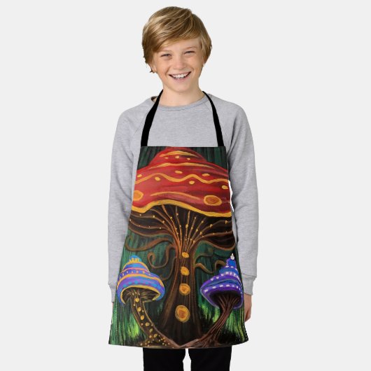 Die Welt der Pilze Schürze (Getragen)