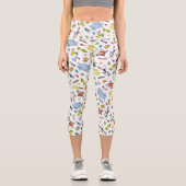 Die Welt des Dr. Seuss-Musters Capri Leggings (Vorderseite)