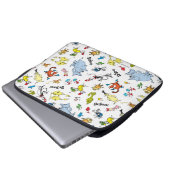 Die Welt des Dr. Seuss Musters Laptopschutzhülle (Vorne Knopf)