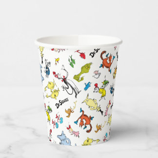 Die Welt des Dr. Seuss Musters Pappbecher