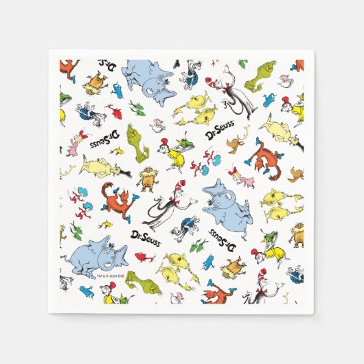 Die Welt des Dr. Seuss Musters Serviette (Vorderseite)