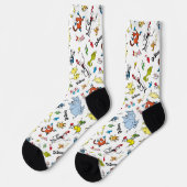 Die Welt des Dr. Seuss-Musters Socken (Linkes Detail)