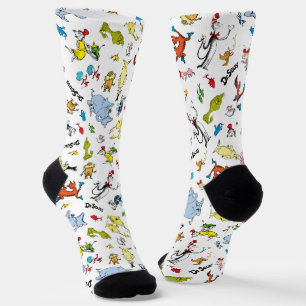 Die Welt des Dr. Seuss-Musters Socken