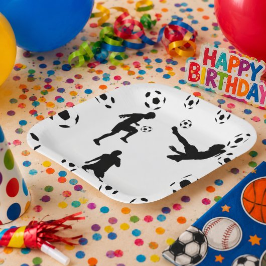 Die Welt des Fußball-Papiertellers Pappteller