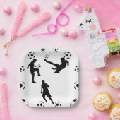Die Welt des Fußball-Papiertellers Pappteller (Party)