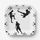 Die Welt des Fußball-Papiertellers Pappteller (Vorderseite)
