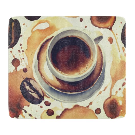 Die Welt des Kaffees Schneidebrett (Vorderseite)