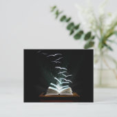 Die Welt des Lesens Postkarte (Stehend Vorderseite)