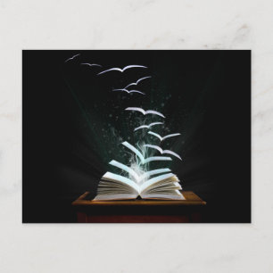 Die Welt des Lesens Postkarte