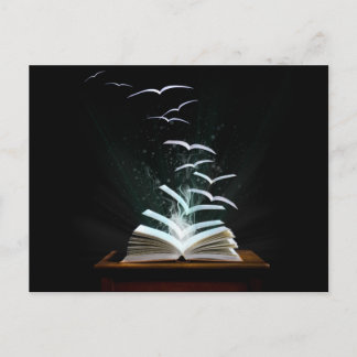 Die Welt des Lesens Postkarte