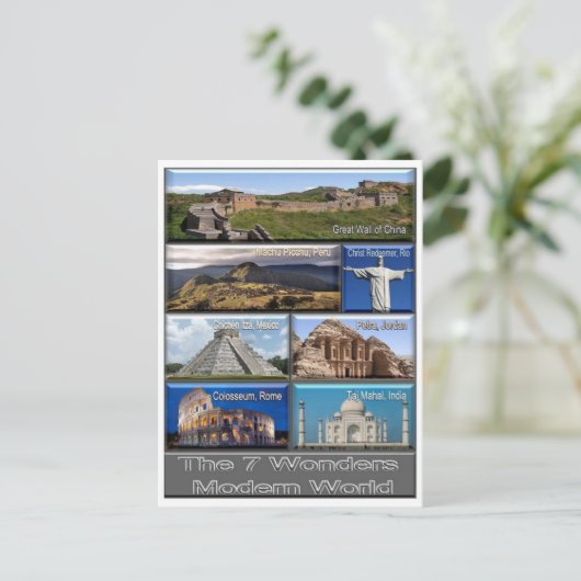 Die Welt des Sieben Wunders - Postkarte (Stehend Vorderseite)