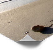 Die Welt des Strandschreibens ist jeden Morgen neu Poster (Ecke)