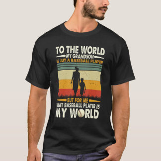 Die Welt, die mein Enkel ist, ist nur ein Baseball T-Shirt