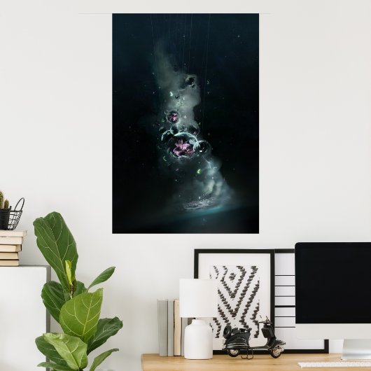 Die Welt dreht sich Poster (Heimbüro)