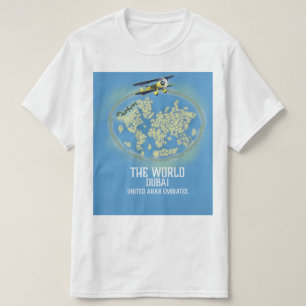 Die Welt Dubai Vereinigte Arabische Emirate Karte T-Shirt