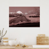 die Welt durch die Rose farbige Brillen sehen Poster (Küche)